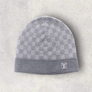 Louis Vuitton Grey Neo Petite Damier Wool Beanie